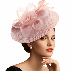 DRESHOW Damen Fascinator-Hut Fascinator Einheitsgröße 19-blush Pink Angebot bei HelloDeals