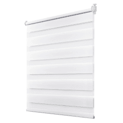 Doppelrollo Klemmfix ohne Bohren Weiß B45 x H100 cm (Stoffbreite 41cm) Rollos für Fenster ohne Bohren für Fenster mit Lichtdurchlässig & Verdunkelnd/Höhe Stufenlos Verstellbar B45 x H100 cm Weiß Angebot bei HelloDeals