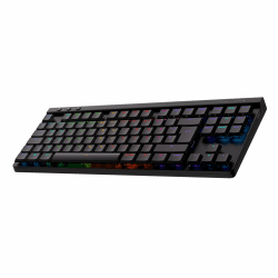 Logitech G G515 LIGHTSPEED TKL kabellose flache Gaming-Tastatur, LIGHTSYNC RGB, dünnes Profil ohne Ziffernblock, PBT-Tastenkappen, taktile mechanische Switches, Deutsches QWERTZ-Layout - Schwarz Kabellos | Taktile Tastatur (Mechanisch) Schwarz Angebot bei HelloDeals