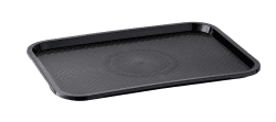 APS Fast Food-Tablett, bruchsicheres und spülmaschinenfestes Serviertablett, Made in Germany, 41 x 30,5 cm, Höhe 2 cm, schwarz Schwarz 41 x 31 x 2.5 cm Angebot bei HelloDeals
