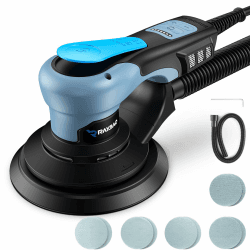Bürstenloser Exzenterschleifer 150mm 350W, 5mm Exzentrizität, Geringe Vibration, Hohe Schleifleistung, 6-Stufiger Drehzahlregelung bis 10.000 U/min, 10 Schleifblätter Ideal für Holz & DIY Angebot bei HelloDeals