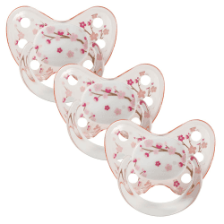 Dentistar® Silikon Schnuller 3er-Set – Größe 3 ab 14 Monate – Zahn- & kieferfreundlicher Nuckel mit Dental-Stufe – BPA-frei – Made in Germany - Kirschblüte Kirschblüte Größe 3 Angebot bei HelloDeals
