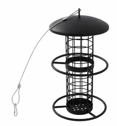 Futtersäule Matt Black für Meisenknödel, 26 cm Angebot bei HelloDeals