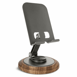 PEUZ Verstellbare Handyhalterung mit Holzoptik – Stabiles Design mit 360° Drehfunktion für Schreibtisch & Büro Gadgets, idealer Zubehör für iPhone, Xiaomi, Samsung & Huawei Smartphones Angebot bei HelloDeals