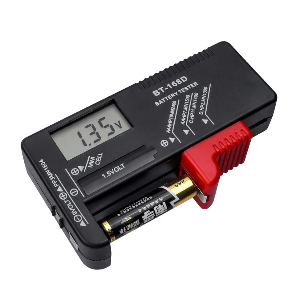 Mesee Digitaler LCD Batterietester, Batteriemessgerät, Battery Checker, Batterieprüfer für 1,5V und 9V Batterien, Haushalt Ziffern Zeigen Batterie Tester, Einfach zu Tragen und Ablesbare Angebot bei HelloDeals