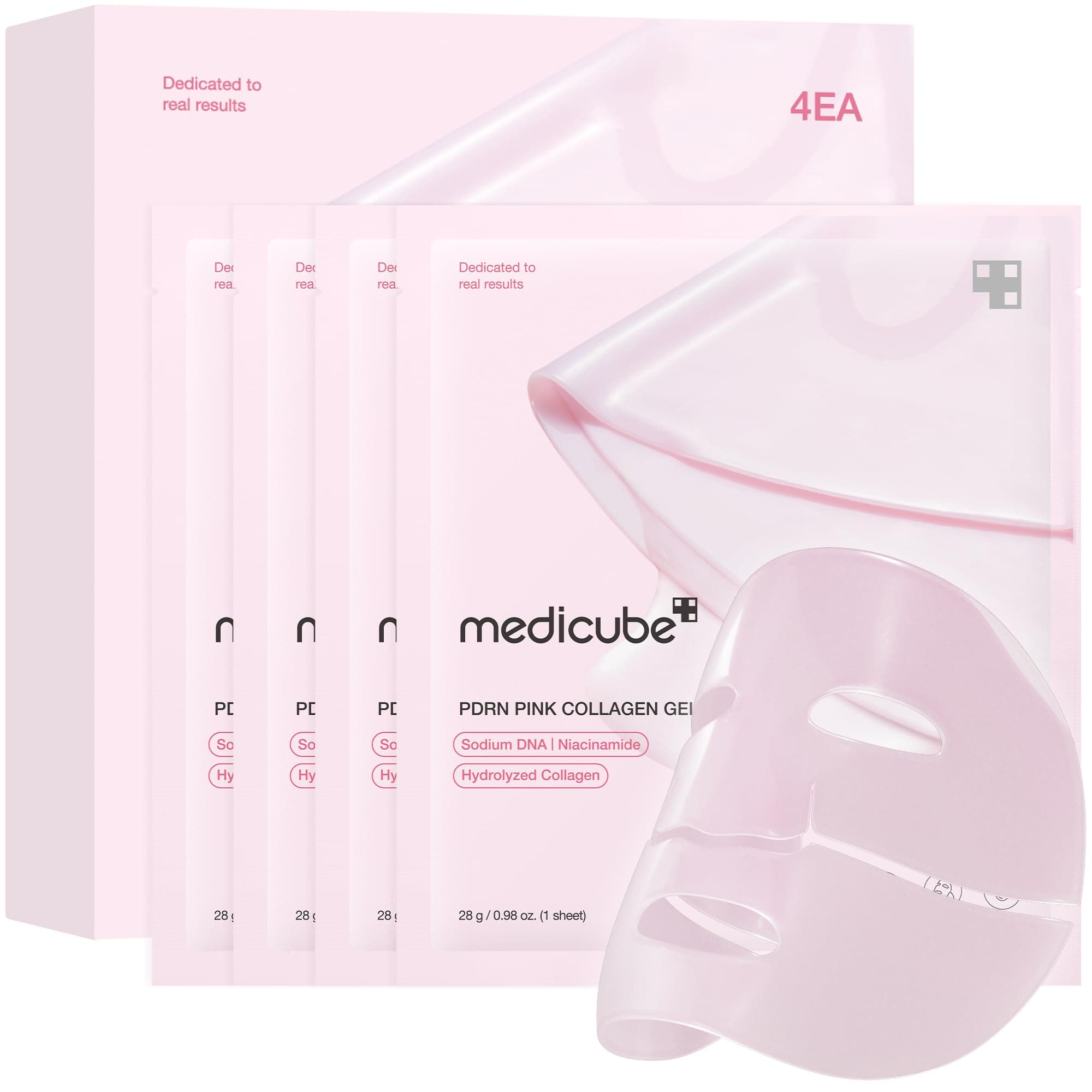 medicube Salmon Dna Pdrn Pink Collagen Jelly Gel Mask Overnight Face Mask for Glass Glow Hautelastizität. hydratisierend. straffend und feuchtigkeitsspendend. 4 Stück (1 Packung) Angebot bei HelloDeals