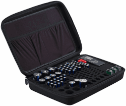 tka Köbele Akkutechnik Batteriekoffer: Aufbewahrungstasche für 148 Batterien mit Batterie-Tester (Batterieaufbewahrungsbox, Aufbewahrung für Batterien, Koffer Organizer) Angebot bei HelloDeals