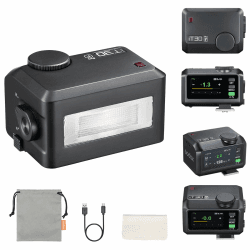 Godox iT30Pro-F Flash für Fujifilm, 2,8" Vollfarb-Touchscreen, 2,4G X Wireless TTL 1/8000 HSS Speedlight, 1,5s Recycle, 560 Vollstärke-Blitze mit eingebautem Akku Tragbarer Taschenflash (schwarz) Angebot bei HelloDeals