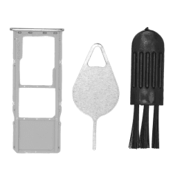 SIM Kartenhalter Kompatibel mit für Galaxy A51 A515U, SIM-Kartenschalen Einzelne SIM-Kartenfach Slot Halter Ersatz mit SIM-Auswurfstift und Pinsel (Silber) Angebot bei HelloDeals