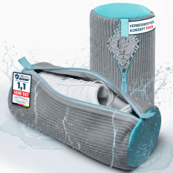 Schuhwaschbeutel Waschmaschine 39x19cm (2 Pcs) Testsieger, Extra Schonend, ALLE Schuhe & Größen, wiederverwendbar | Wäschenetz Schuhbeutel Schuhnetz Waschbeutel ideal für saubere Schuhe & Sneaker Grau Angebot bei HelloDeals