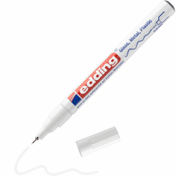 Edding 780 weiß permanenter Glanzlackmarker - extra-feine Rundspitze 0,8 mm, stark deckend Weiß 1 stück (1er Pack) Angebot bei HelloDeals