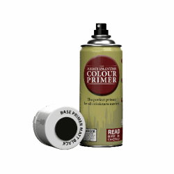 The Army Painter, Colour Primer Matt Black, 400 ml Grundierung Spray Matt Schwarz - Acryllack Spray für Fantasy Modellbau Wargames Tabletop Figuren, Warhammer & Dnd Miniatures Angebot bei HelloDeals