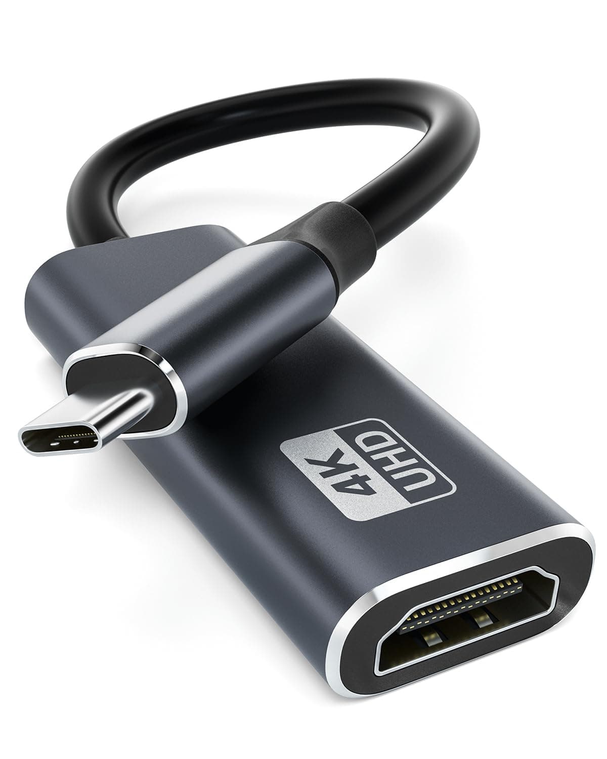 USB C auf HDMI Adapter, USB C HDMI 4K Adapter Kompatibel mit Thunderbolt 3/4, Video Audio Ausgang für iPhone 15/16/17, MacBook Pro/Air, Pixelbook, XPS,Galaxy S/Note, Surface Pro, Dell XPS Angebot bei HelloDeals