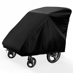 Faltgarage für Fahrradanhänger, Fahrradanhänger Abdeckung mit Winddichtes Und mit UV-Schutz, 210D Oxford-Gewebe Wasserdicht Abdeckung, Schwarz Angebot bei HelloDeals