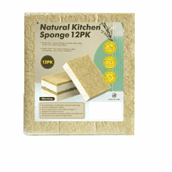 Spülschwamm Küchenschwamm 12 Stück, Natürlicher Putzschwamm aus Zellulose-Kokos, Zweiseitiger & Kratzfester Schmutzradierer Schwamm Für Küche Geschirr Bad, Kompostierbar & Nachhaltig Scheuerschwamm Weiß Angebot bei HelloDeals