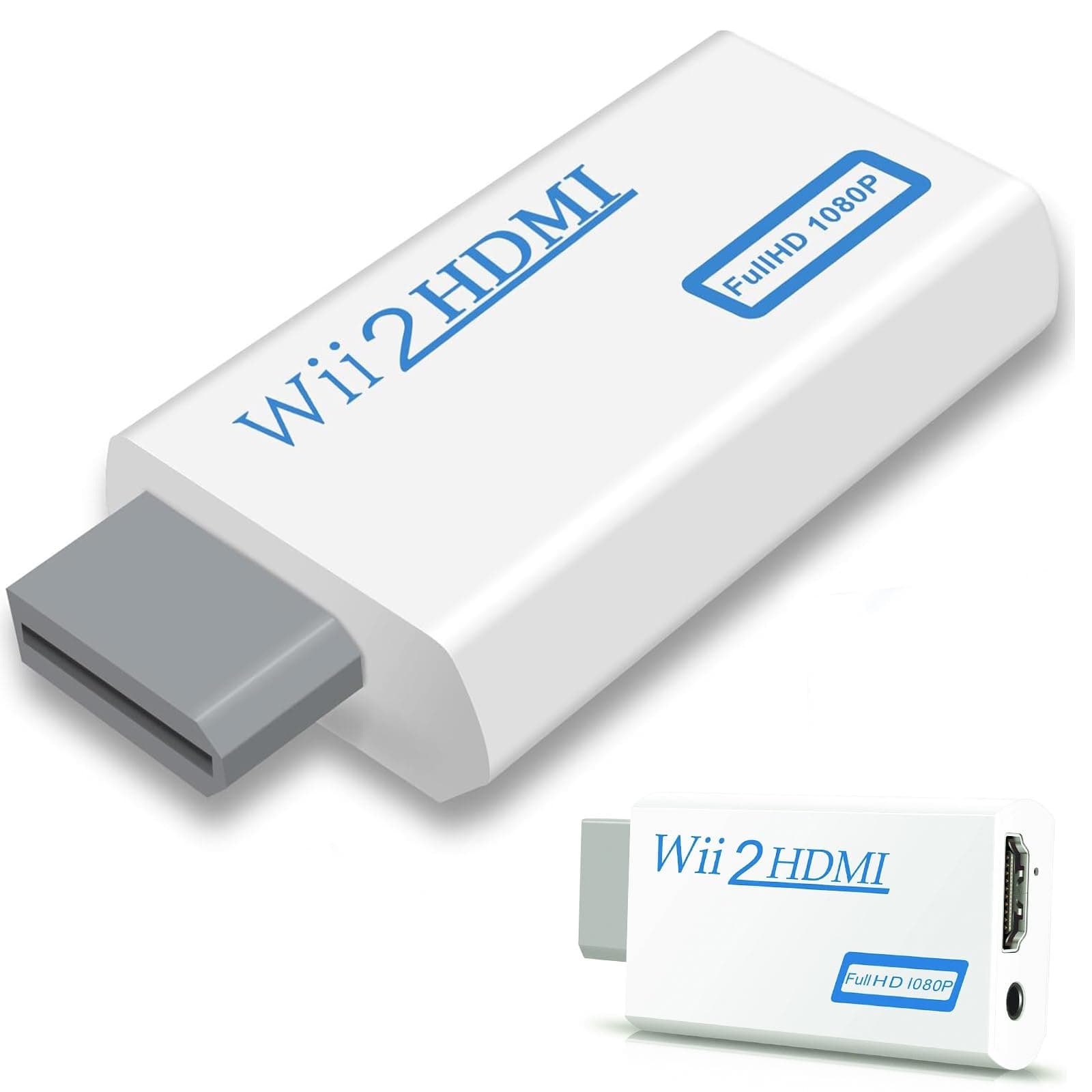 Wii HDMI Adapter für Fernseher, 720/1080P, Kompatibel Mit Monitor Und Beamer (Weiß) Angebot bei HelloDeals