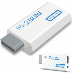 Wii HDMI Adapter für Fernseher, 720/1080P, Kompatibel Mit Monitor Und Beamer (Weiß) Angebot bei HelloDeals