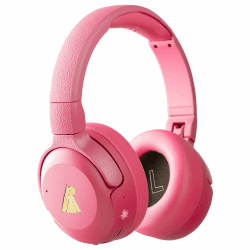 POGS Drahtloser Bluetooth Over-Ear Noise Cancelling-Kopfhörer | The Turtle | Faltbarer robuster Kopfhörer | Lautstärkebegrenzung 85 dB, Mikrofon | Kabellose Musik-Sharing-Funktion (rRosa) Angebot bei HelloDeals