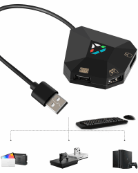 Joso Tastatur- und Mausadapter für NS Witch, Xbox One X/S, PS4, Switch Tastaturadapter zum Abspielen von FPS, RTS, Apex, Plug and Play Konverter Angebot bei HelloDeals