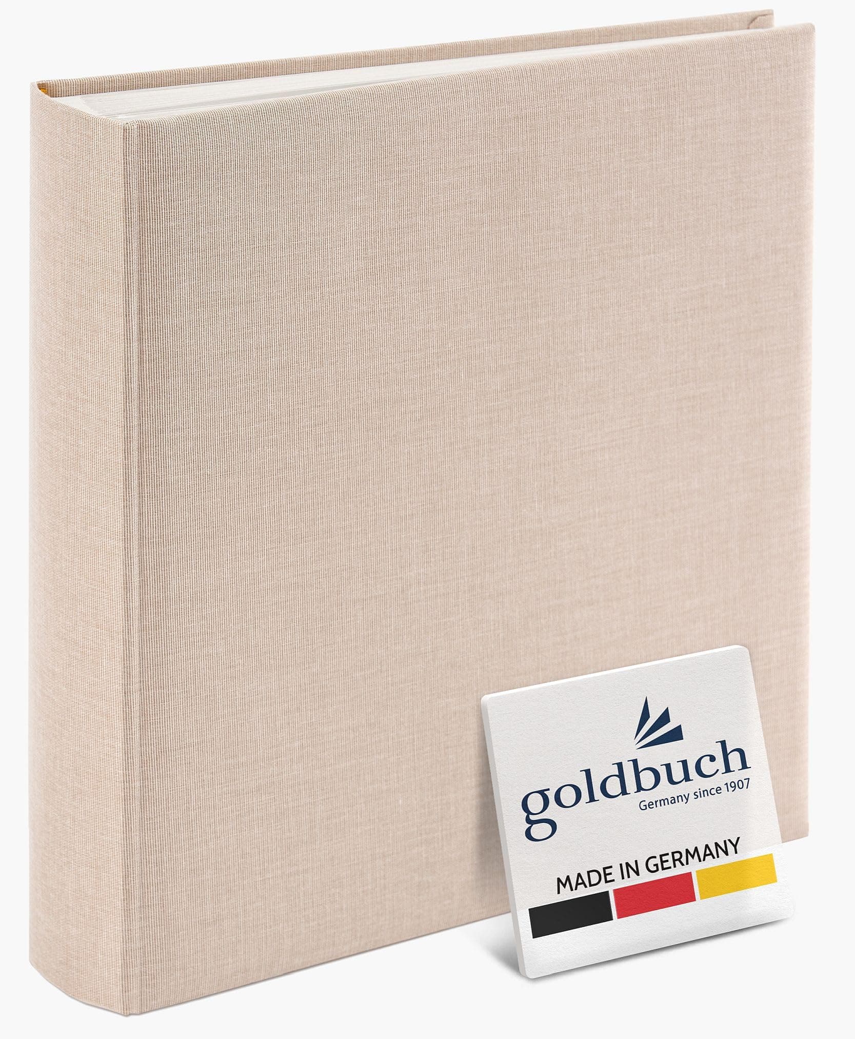 goldbuch 31605 Fotoalbum Summertime Trend 2, Fotobuch mit 100 weißen Seiten mit Pergamin Trennblätter, Foto Album mit Leinen Einband, bis zu 600 Bilder, Hochwertiges Papier, Beige, 30 x 31 cm Angebot bei HelloDeals