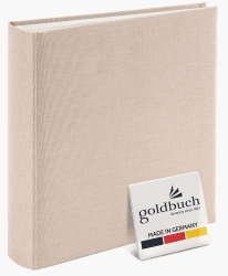 goldbuch 31605 Fotoalbum Summertime Trend 2, Fotobuch mit 100 weißen Seiten mit Pergamin Trennblätter, Foto Album mit Leinen Einband, bis zu 600 Bilder, Hochwertiges Papier, Beige, 30 x 31 cm Angebot bei HelloDeals