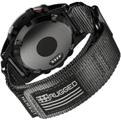 Armband für Garmin,Uhrenarmband Kompatibel mit Garmin superrobustes Nylon-Sportarmband für fēnix/Forerunner/Vivoactive/Approach/MARQ/quatix/D2 Series robustes Ersatzband für Männer Black 26MM / Middle (7.2'' to 8.2'') Angebot bei HelloDeals