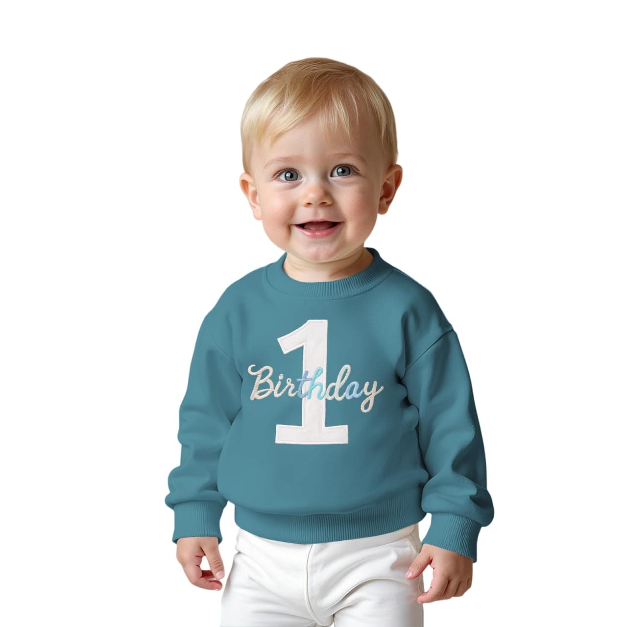CM C&M WODRO 1. Geburtstag Junge Sweatshirt 1 Birthday Stickerei Pullover Neugeborenen Babykleidung Kinder Sweatshirts Rundhals Langarmshirt Kleinkind Outfits Warmer Herbst Winter Pulli 12 Monate Blau Angebot bei HelloDeals
