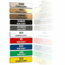 2 unterschiedlich personalisierte Klingelschilder (2 Stück) - Türschild und Briefkastenschild - Wetterfest mit Gravur - Acrylschild MADE IN GERMANY Angebot bei HelloDeals