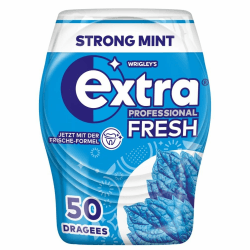 Extra Professional Kaugummi Zuckerfrei, Fresh Strong Mint, 50 Dragees, Xylitol Kaugummi ohne Zucke mit Minz Frische (50 Dragees) Strong Mint 50 stück (1er Pack) Angebot bei HelloDeals
