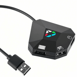 Megadream Keyboard and Mouse Converter for NS-Switch, USB Switch Wahlschalter, Keyboard and Mouse Adapter for PS4 / PS3 / Xbox ONE / 360 Console Series Converter, 1 Type-C & 3 Micro-USB Angebot bei HelloDeals