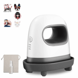 Mini Heizpresse, Plotter Maschine Transferpresse mit Isoliertem Sicherheitssockel, Bügelpresse für T-Shirts, Schuhe, DIY, Kleine HTV-Vinylprojekte Grau Angebot bei HelloDeals