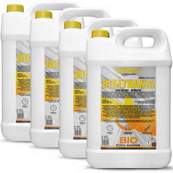 Bioethanol 96,6% Geruchlos 4X 5L - Bio Ethanol für Tischkamin, Kamin Indoor & Outdoor - Rauchfrei und Rußfrei - Aus Mais & Zuckerrüben Angebot bei HelloDeals