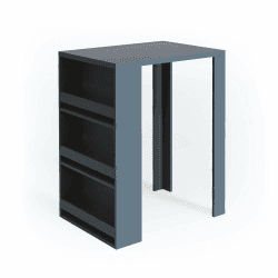 Vicco Bartisch, Bartresen für Esszimmer, Anthrazit, 57 x 80 cm Angebot bei HelloDeals