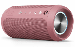 EDUPLINK Tragbarer Bluetooth Lautsprecher – Mini Musikbox in Rosa mit LED, IPX7 Wasserdicht, Perfekt für Wellness, Unterwegs und als Wichtel Geschenk für Frauen Rosa wasserdichter Lautsprecher Angebot bei HelloDeals