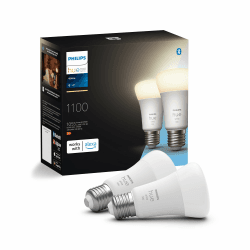Philips Hue White E27 Lampe Doppelpack 2x1055lm, dimmbar, warmweißes Licht, steuerbar via App, kompatibel mit Amazon Alexa (Echo, Echo Dot) 2 x E27 Weiß Angebot bei HelloDeals