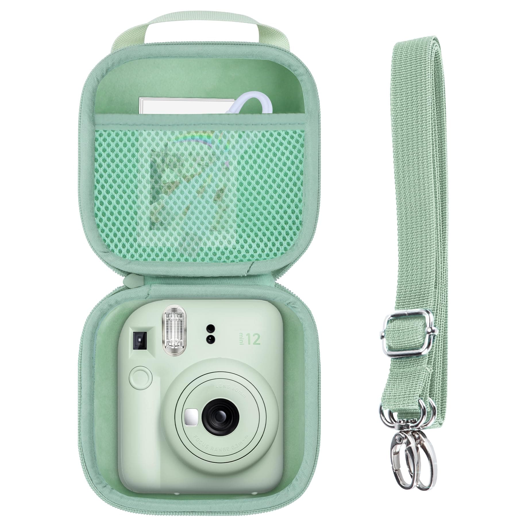 Hartschalen Schutzhülle Tasche Geeignet für INSATX mini 12 / INSTAX mini 11 Sofortbildkameras (Mint Green) Angebot bei HelloDeals