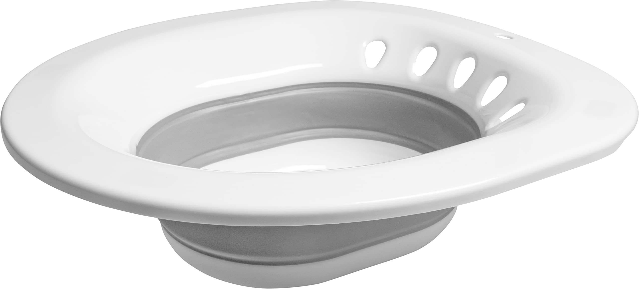 Cornat Bidet-Toiletteneinsatz - Passend für gängige WC-Sitz-Modelle - Pflegeleichter Thermoplast - weiß / Intimpflege & -hygiene / Faltbares Sitzbad / WC-Sitz-Zubehör / WC-Einsatz / ZYT763OH Angebot bei HelloDeals