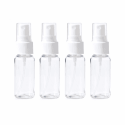 Sprühflasche 4 X 20ml Kleine Sprühflasche Spray Bottle Transparente Zerstäuber Flaschen Tragbares Reiseflaschen Set Leer Kleine Kosmetika Sprayflasche für Parfüms Öle Alkohol und Wasser (4 x 20ml) Angebot bei HelloDeals
