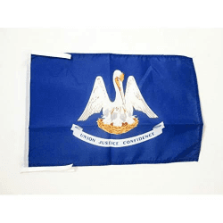 AZ FLAG - Flagge Louisiana - 45x30 cm Mit Kordel - Bundesstaat Louisiana Fahne 30 x 45 Cm - Flaggen Louisiana 45x30 cm Angebot bei HelloDeals