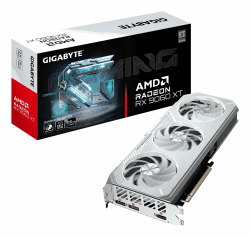 Gigabyte Gaming Grafikkarte Radeon RX 9060 XT OC Ice 16G - 16GB GDDR6, 256bit, PCI-E 5.0, 3320 MHz Core Clock, 2 x DisplayPort, 1 x HDMI, GV-R906XGAMINGOCICE-16GD Angebot bei HelloDeals