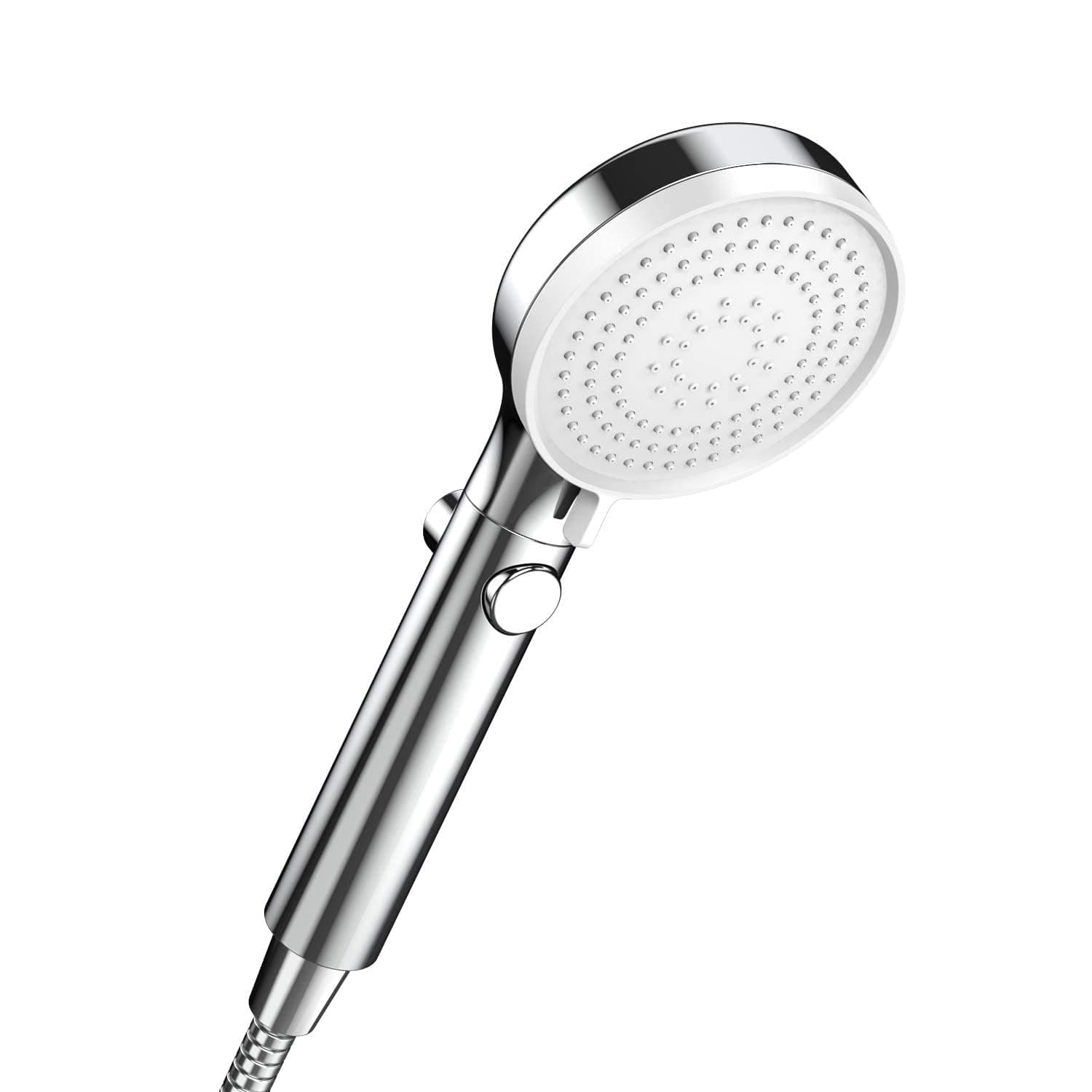 Duschkopf mit Stoppfunktion, Wassersparender Duschkopf Hochdruck Handbrause mit 3 Strahlarten, Universal Brausekopf Duschbrause für Baden und Spa, Chrom 3 Strahlarten mit Stoppfunktion -Chrom Angebot bei HelloDeals