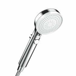 Duschkopf mit Stoppfunktion, Wassersparender Duschkopf Hochdruck Handbrause mit 3 Strahlarten, Universal Brausekopf Duschbrause für Baden und Spa, Chrom 3 Strahlarten mit Stoppfunktion -Chrom Angebot bei HelloDeals