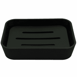 PARSA Beauty Seifenschale schwarz – rutschfeste Seifenablage mit Rubber Finish – stilvolles & Zeitloses Design für Bad, Dusche & Küche – sichere Ablage für Feste Seife in jedem Zuhause Angebot bei HelloDeals