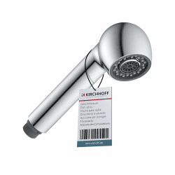 KIRCHHOFF 96219560 Ersatz-Brausekopf für Niederdruck-Küchenarmaturen, Universal-Geschirrbrause G1/2, Ersatzkopf für ausziehbare Armaturen, Ersatz-Sprühkopf, Chrom Angebot bei HelloDeals