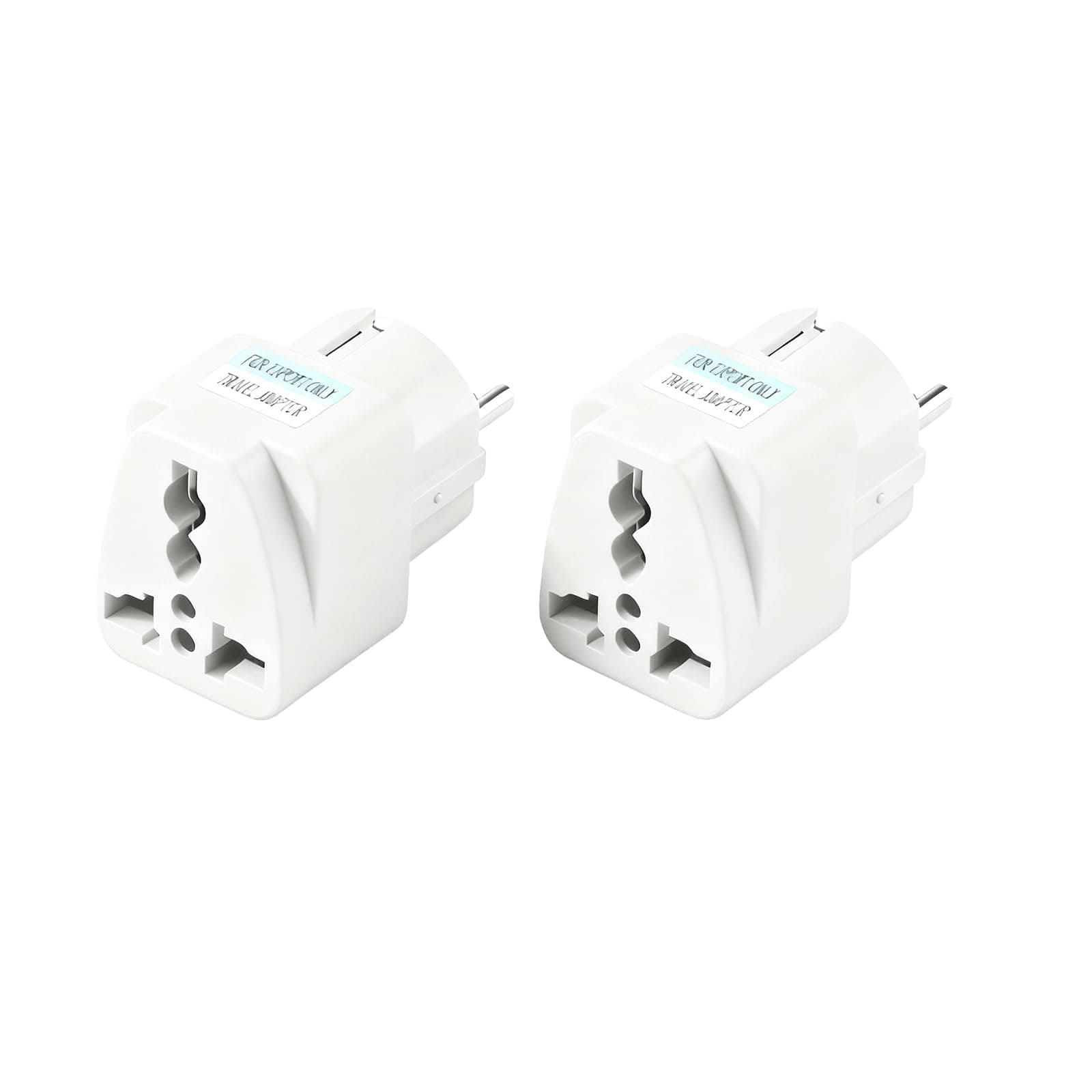 2 Stück Universal Adapter, 10A/250V 500W Reise Adapter Universal,Internationaler China Deutschlandstecker, Universal EU Steckdose für USA UK Thailand Schweiz China Italien etc 2Stück Angebot bei HelloDeals