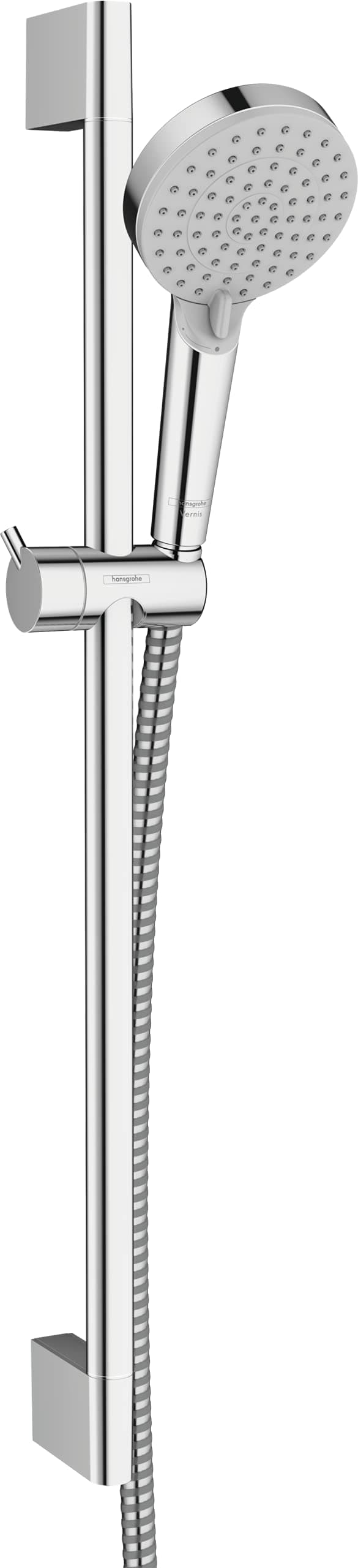 hansgrohe Duschset Vernis Blend, Duschkopf wassersparend mit Duschschlauch und Duschstange 0,65m, Handbrause mit 2 Strahlarten, Chrom 0,65m Set 2 Strahlarten mit Wassersparfunktion Chrom Angebot bei HelloDeals