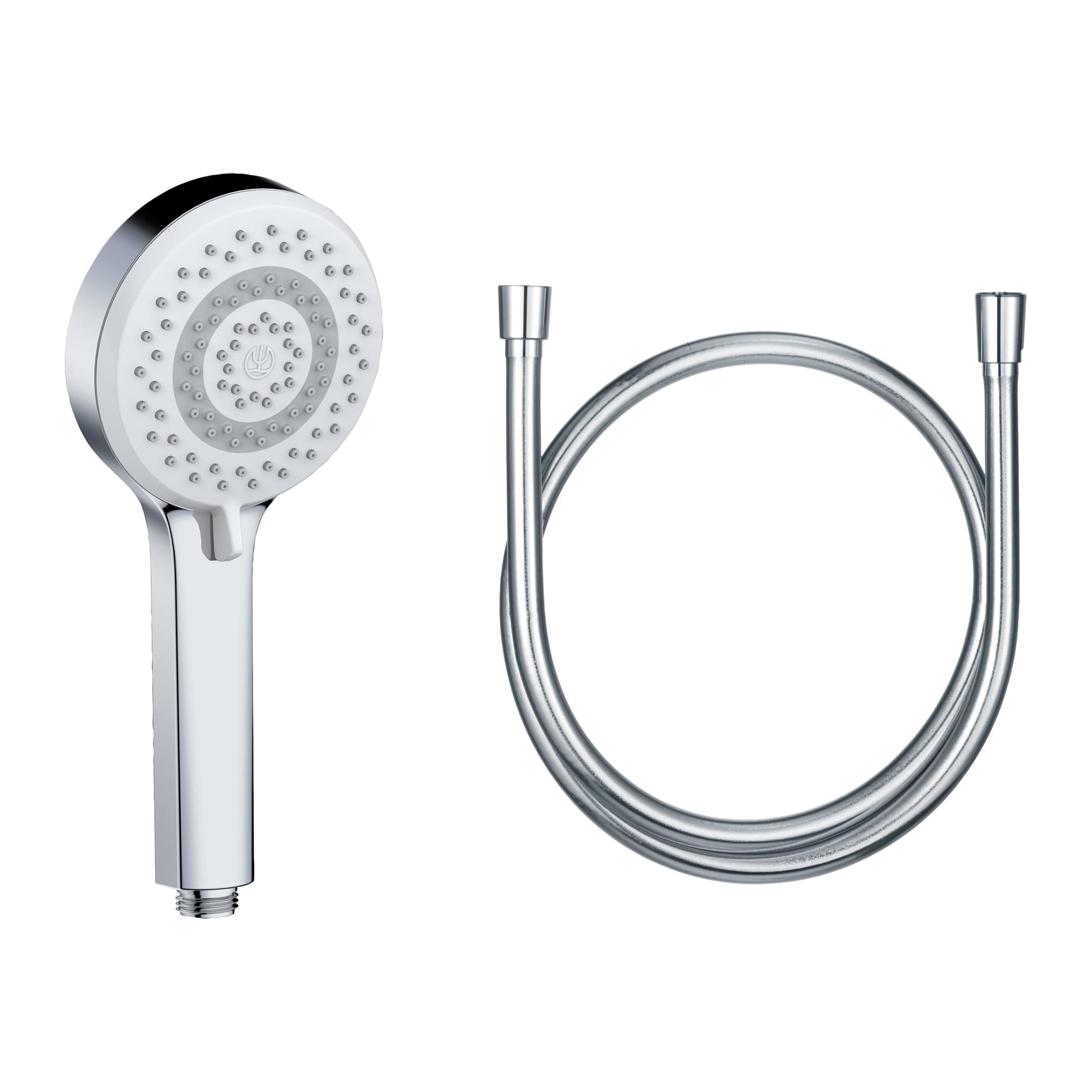 KLUDI-X1 Universal Duschkopf mit Schlauch, Duschbrause optional wassersparend mit 3 Strahlarten (Body, Hair, Skin), reinigungsfreundlicher Brausekopf Ø 10,7 cm, Duschschlauch 1,60 m Chrom 3 Strahlarten mit Schlauch Angebot bei HelloDeals