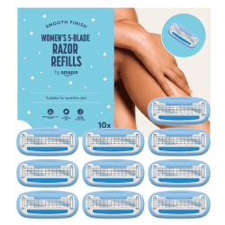 by Amazon für Damen, 5-Klingen-Rasierer, Nachfüllpackung, 10er-Pack 10 Nachfüllungen 10 stück (1er Pack) Angebot bei HelloDeals