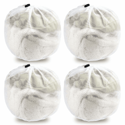 Wäschesäcke mit Kordelzug, 4 Pcs Wäschebeutel Wäschenetz Klein, Wäschesack Waschmaschine Laundry Bag für Reise, BH, Schuhe, Socken, Unterwäsche, Babywäsche Angebot bei HelloDeals