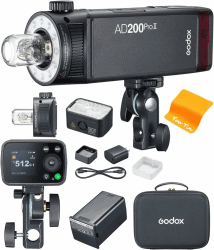 GODOX AD200Pro ll AD200 Pro ll Taschenblitz TTL 2,4 G 200 Ws 1/8000 s HSS 1/512 Volle Leistung, Upgrade-Version mit Zwei Köpfen, Farbgruppen Anzeigeleuchte, GODOX Taschenblitz für C N S O P F Kamera GODOX AD200PROII Angebot bei HelloDeals